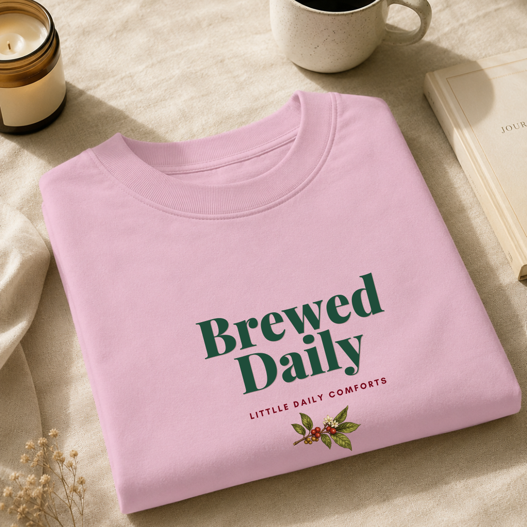 Brewed Daily | Oversized Unisex T-Shirt