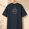 Stay Cozy™ Oversized T-Shirt | Coffee. Comfort. Slow Living.