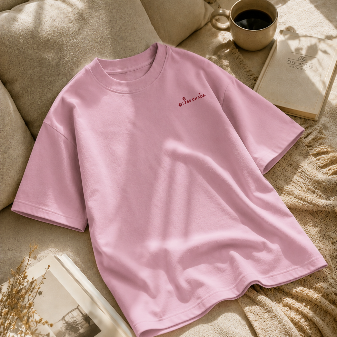 More Coffee, Less Chaos – Premium Oversized Boxy T-Shirt