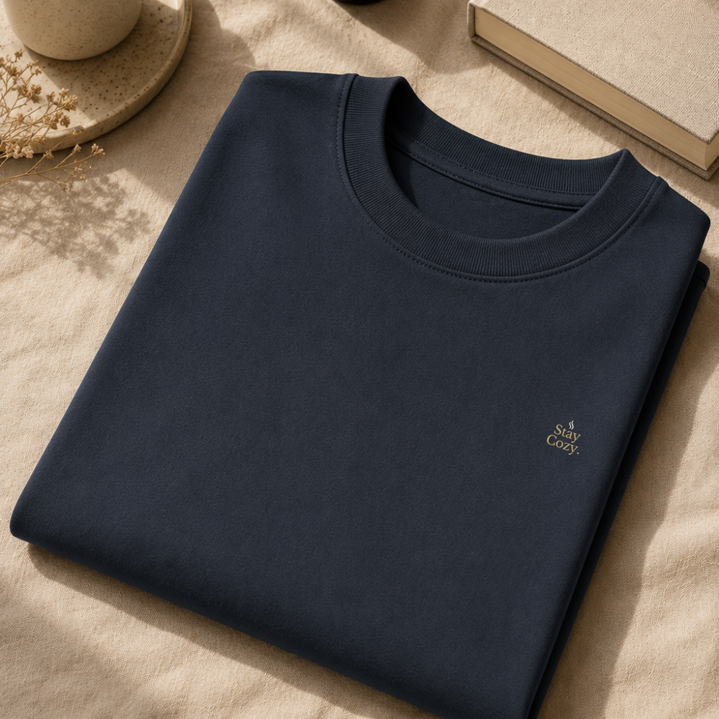 Stay Cozy™ Oversized T-Shirt | Coffee. Comfort. Slow Living.
