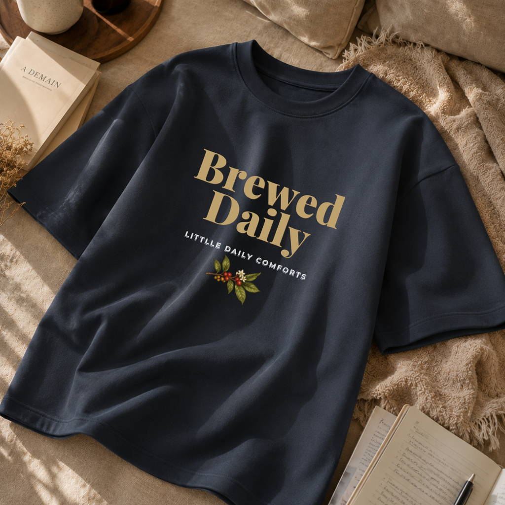 Brewed Daily | Oversized Unisex T-Shirt