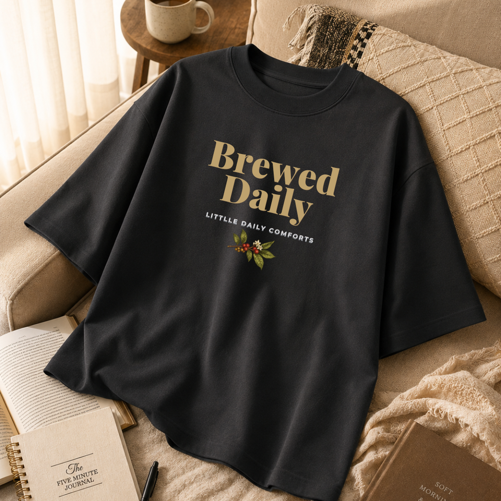 Brewed Daily | Oversized Unisex T-Shirt