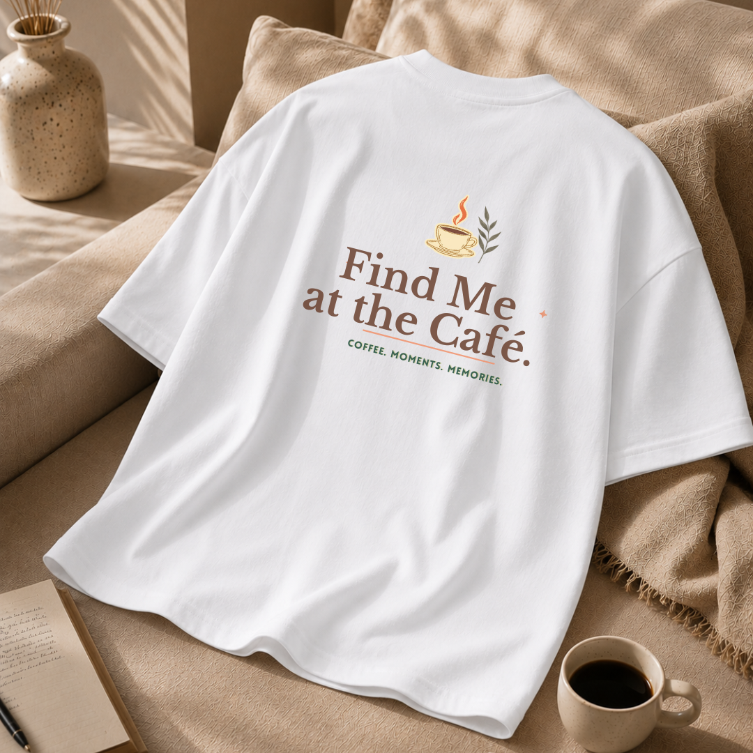 Unisex Oversized Meet me at the cafe