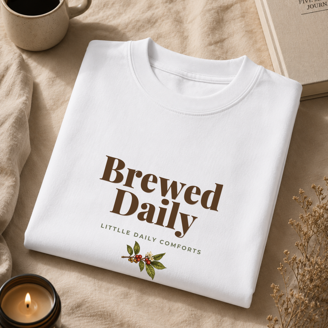 Brewed Daily | Oversized Unisex T-Shirt