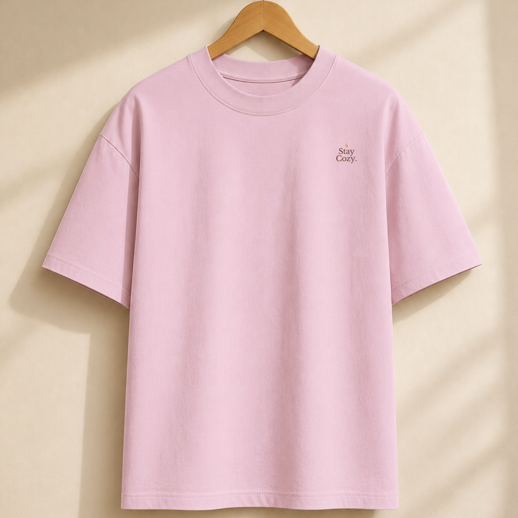 Stay Cozy™ Oversized T-Shirt | Coffee. Comfort. Slow Living.